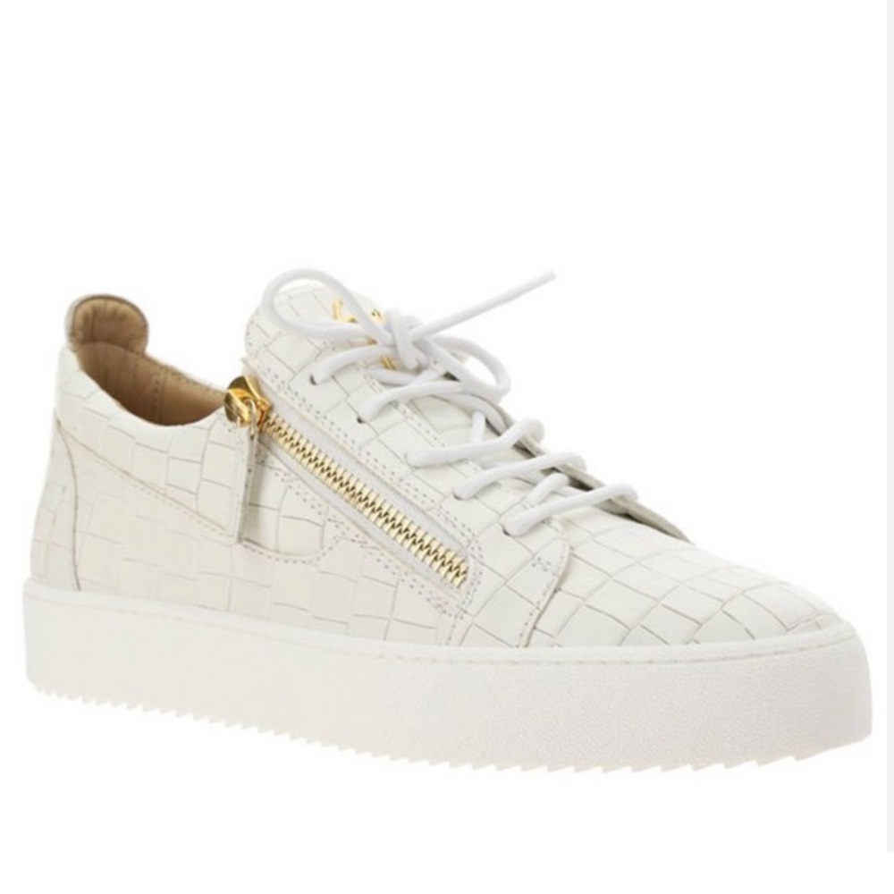 Giuseppe Zanotti Zip-Detailed Lace Up Sneakers